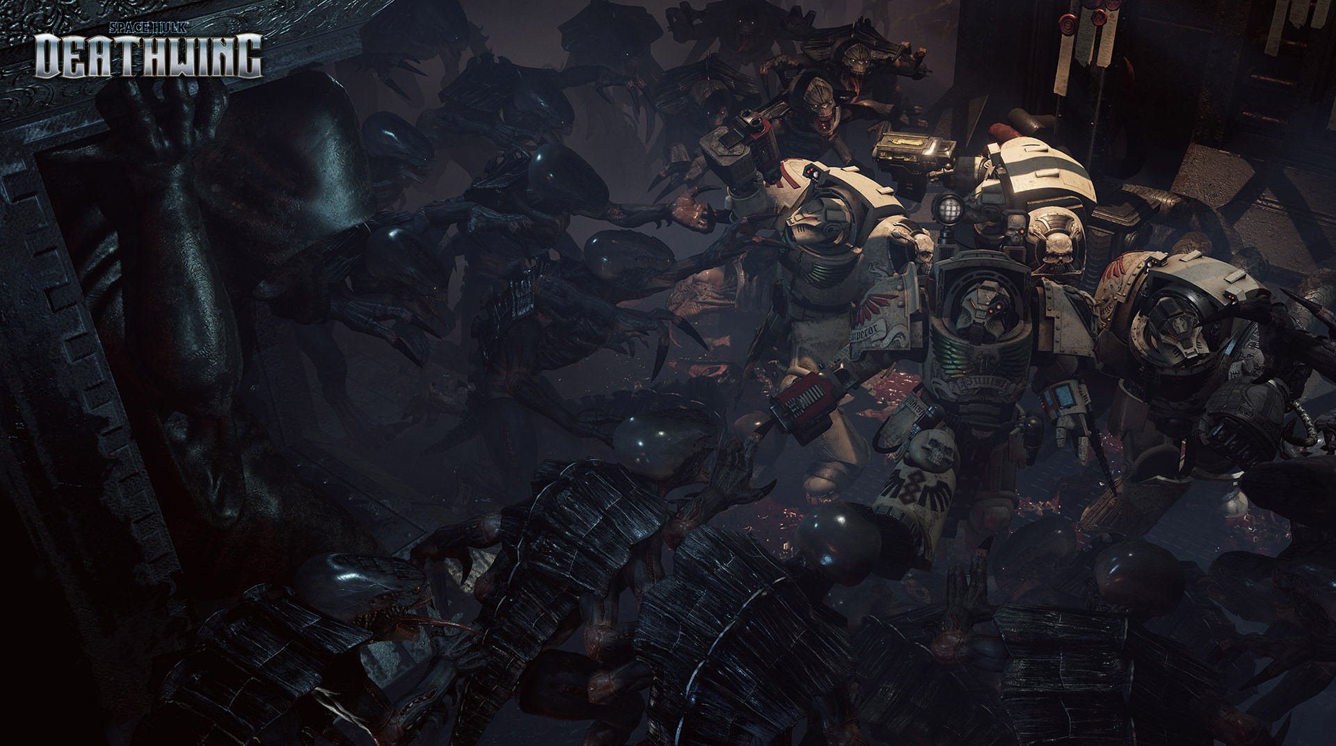 Immagine pubblicata in relazione al seguente contenuto: Slitta leggermente la data di rilascio del game Space Hulk: Deathwing | Nome immagine: news25397_Space-Hulk-Deathwing-Screenshot_5.jpg