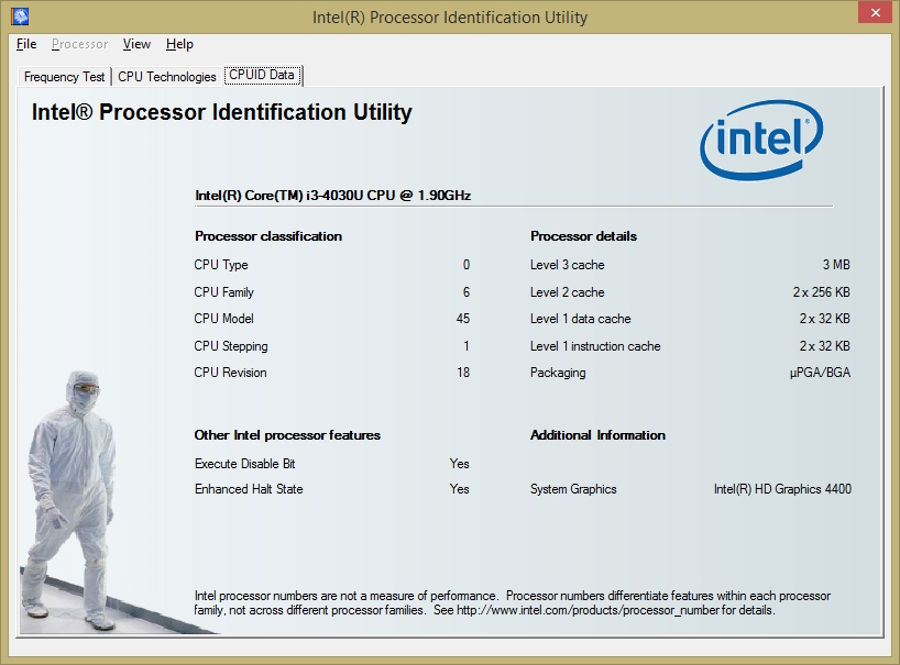 Media asset in full size related to 3dfxzone.it news item entitled as follows: CPU Information Utilities: Intel Processor Identification Utility 5.60 | Image Name: news25410_Intel-Processor-Identification-Utility_2.jpg