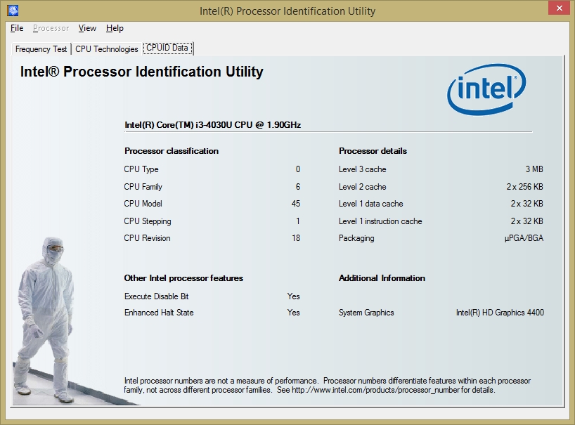 Immagine pubblicata in relazione al seguente contenuto: CPU Information Utilities: Intel Processor Identification Utility 5.60 | Nome immagine: news25410_Intel-Processor-Identification-Utility_2.jpg