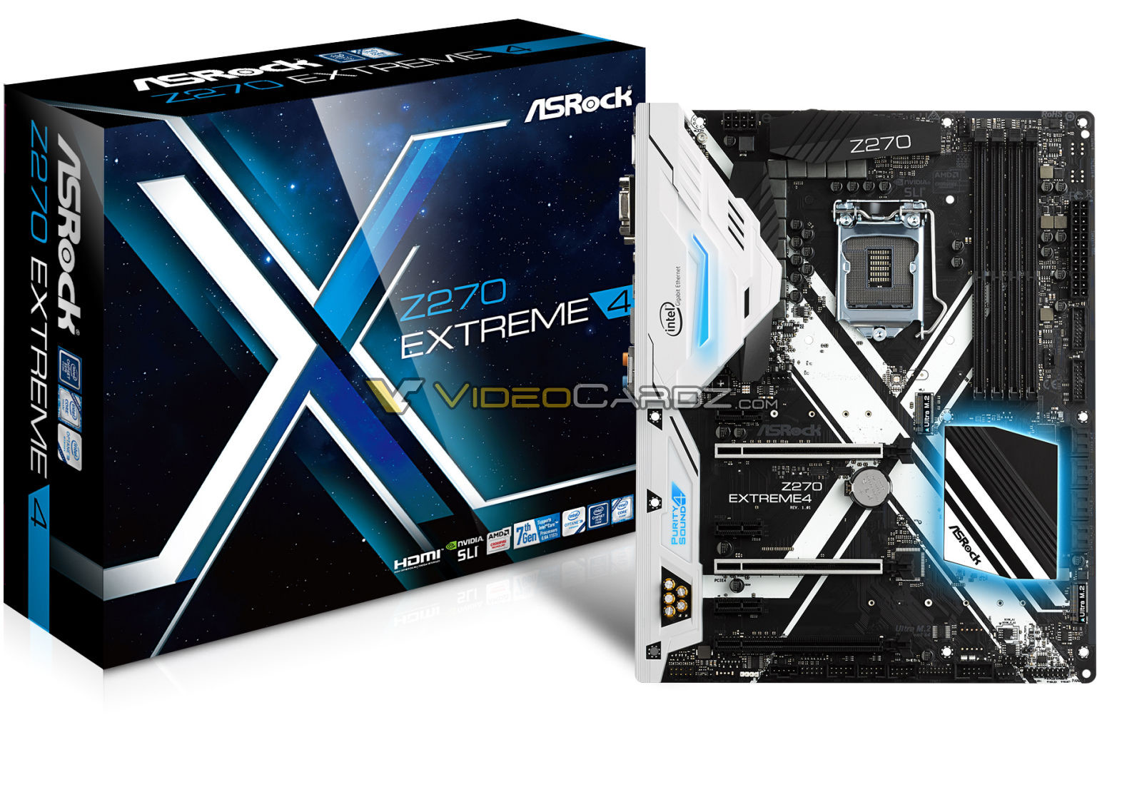 Immagine pubblicata in relazione al seguente contenuto: La motherboard Z270 Extreme4 di ASRock per le CPU Intel Kaby Lake | Nome immagine: news25500_ASRock-Z270-Extreme4_3.jpg