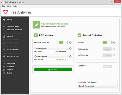 Media asset in full size related to 3dfxzone.it news item entitled as follows: Avira Free Antivirus 15.0.24.146  disponibile per il download gratuito | Image Name: news25507_Avira-Screenshot_2.png