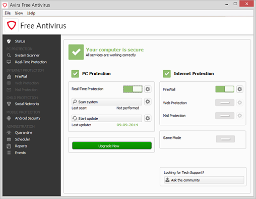 Immagine pubblicata in relazione al seguente contenuto: Avira Free Antivirus 15.0.24.146  disponibile per il download gratuito | Nome immagine: news25507_Avira-Screenshot_2.png