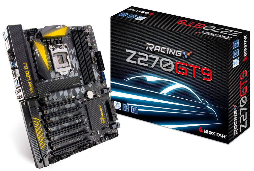 Media asset in full size related to 3dfxzone.it news item entitled as follows: BIOSTAR annuncia la motherboard Racing Z270GT9 per CPU Intel Kaby Lake | Image Name: news25563_BIOSTAR-Racing-Z270GT9_2.jpg