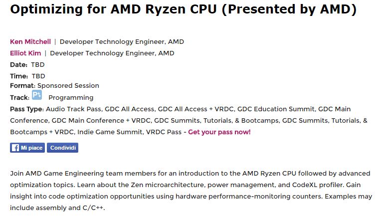 Immagine pubblicata in relazione al seguente contenuto: AMD potrebbe lanciare i processori Ryzen prima del prossima GDC | Nome immagine: news25617_AMD-GDC-Ryzen-Leak_2.jpg