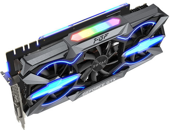 Immagine pubblicata in relazione al seguente contenuto: Zotac mostra in anteprima la card non reference GeForce GTX 1080 Ti PGF Edition | Nome immagine: news25915_Zotac-GeForce-GTX-1080-Ti-PGF-Edition_2.jpg