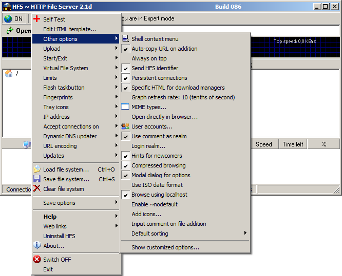 Media asset in full size related to 3dfxzone.it news item entitled as follows: Realizzare un server HTTP a costo zero con HFS - HTTP File Server 2.3j build 298 | Image Name: news25928_HFS-HTTP-File-Server-Screenshot_2.png