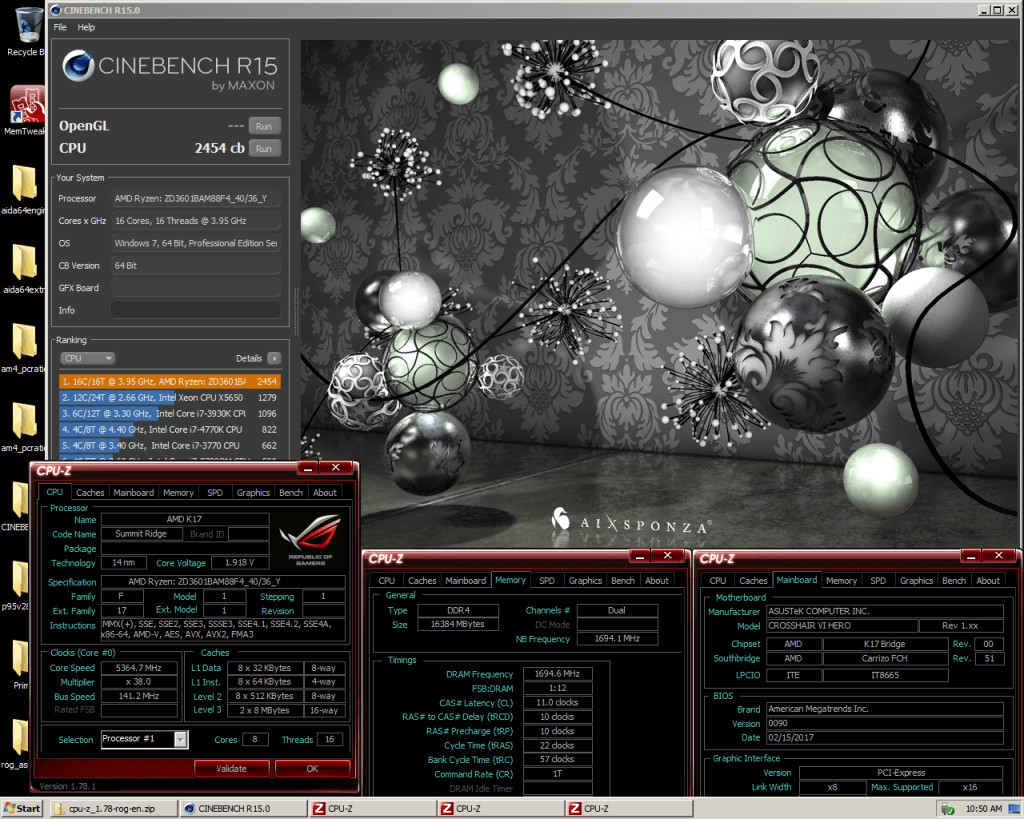 Immagine pubblicata in relazione al seguente contenuto: Una CPU AMD Ryzen 7 1800X conquista il record del mondo con Cinebench R15 | Nome immagine: news25933_AMD-Ryzen-7-1800X-Overclocking_2.jpg