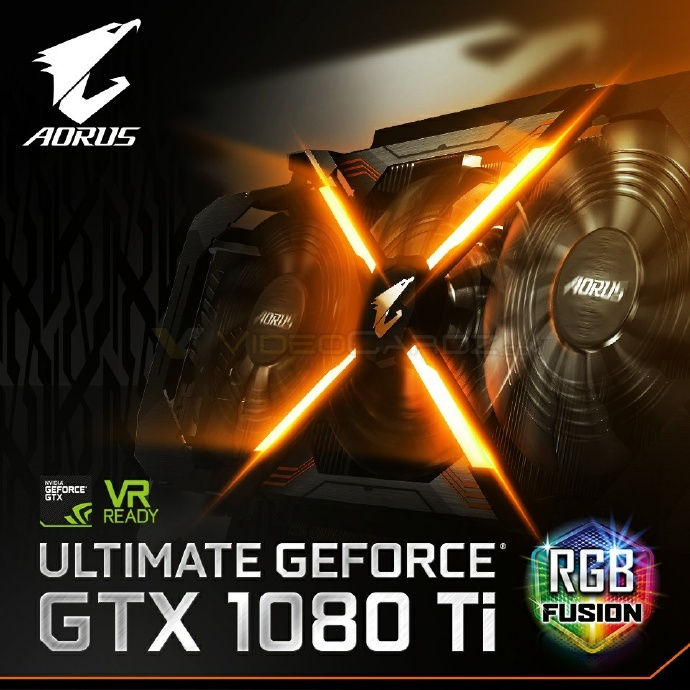 Immagine pubblicata in relazione al seguente contenuto: GIGABYTE mostra la video card GeForce GTX 1080 Ti AORUS Xtreme Edition | Nome immagine: news25944_GIGABYTE-GeForce-GTX-1080-Ti-AORUS-Xtreme-Edition_1.jpg