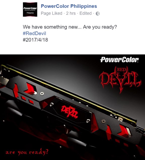Immagine pubblicata in relazione al seguente contenuto: PowerColor rivela la data di lancio della video card Radeon RX 580 Red Devil | Nome immagine: news26148_PowerColor-Red-Devil_1.jpg