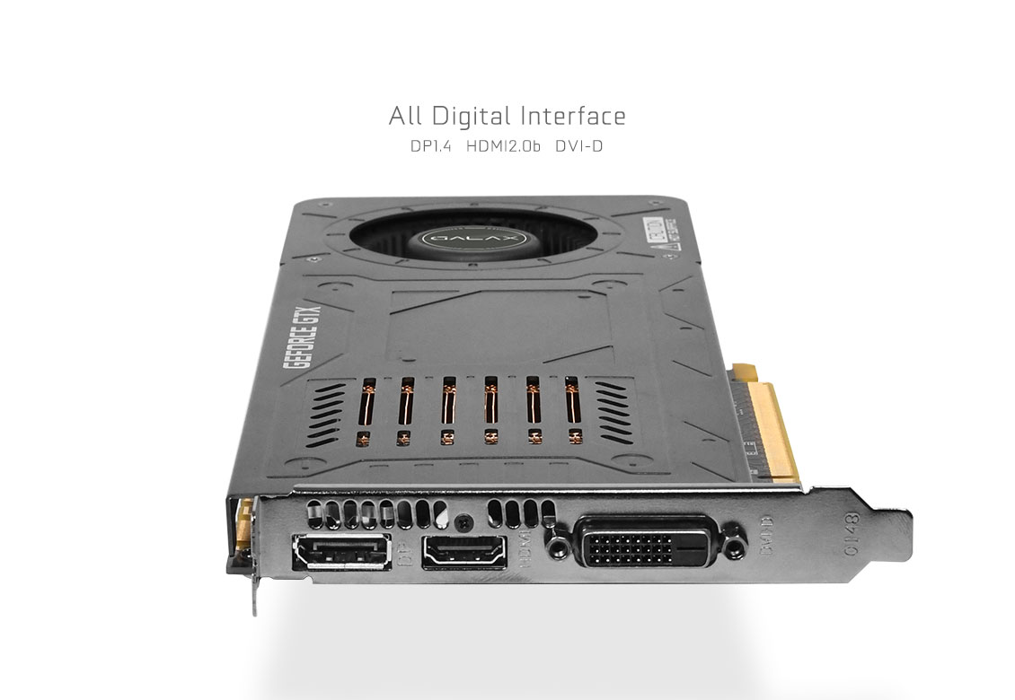 Media asset in full size related to 3dfxzone.it news item entitled as follows: GALAX lancia la video card GeForce GTX 1070 KATANA con cooler single-slot | Image Name: news26153_GALAX-GeForce-GTX-1070-KATANA_4.png