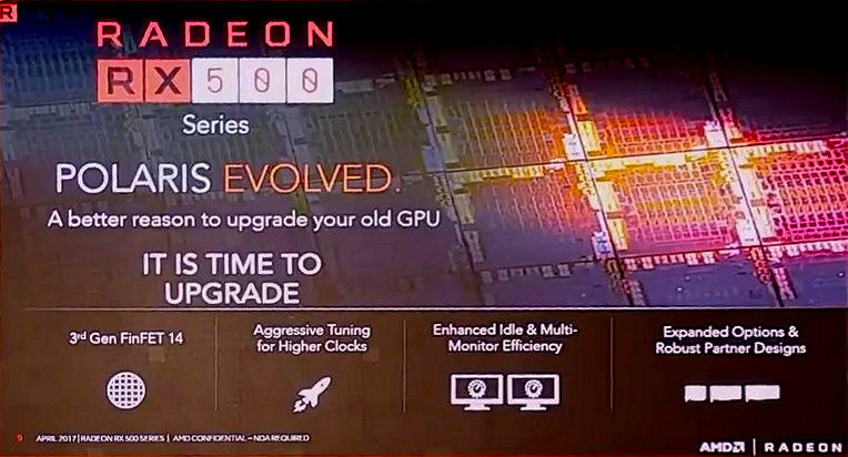Immagine pubblicata in relazione al seguente contenuto: Un leak svela le slide di AMD dedicate alle nuove video card Radeon RX 500 | Nome immagine: news26159_AMD-Radeon-RX-500-Leaked-Slide_2.jpg