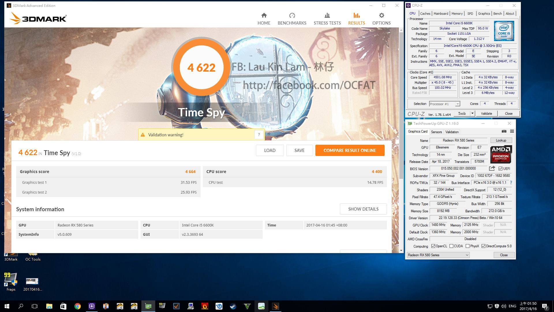 Media asset in full size related to 3dfxzone.it news item entitled as follows: Overclocking, foto e benchmark con 3DMark di una Radeon RX 580 di XFX | Image Name: news26178_XFX-Radeon-RX-580-Benchmark_3.jpg