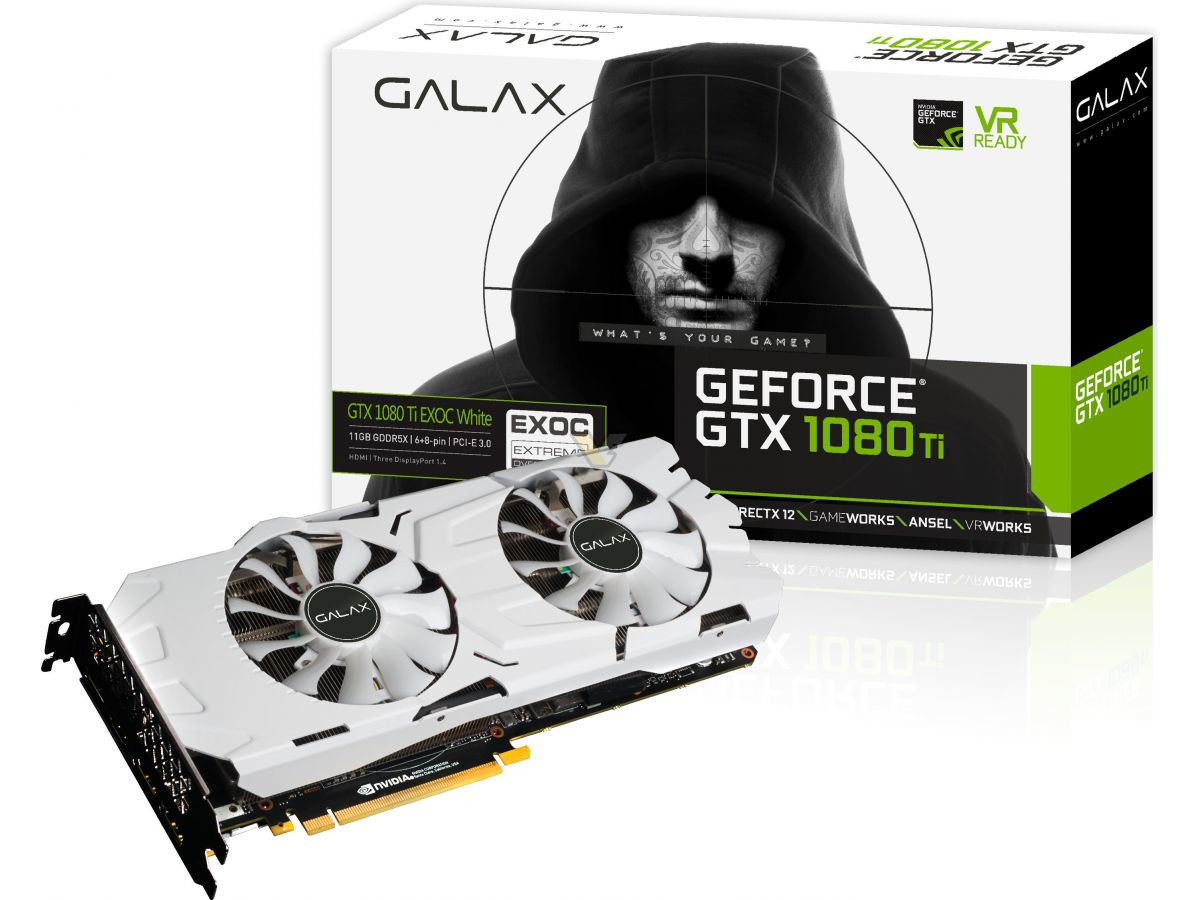 Media asset in full size related to 3dfxzone.it news item entitled as follows: GALAX lancia la card factory-overclocked GeForce GTX 1080 Ti EXOC White | Image Name: news26219_GALAX-GeForce-GTX-1080-Ti-EXOC-SNPR-WHITE_4.jpg