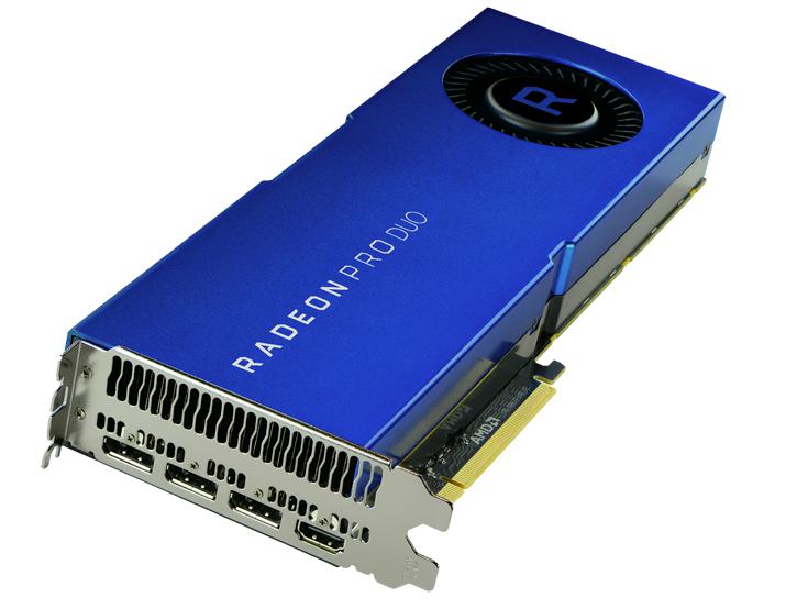 Immagine pubblicata in relazione al seguente contenuto: AMD annuncia la Radeon Pro Duo con 2 GPU Polaris e 32GB di VRAM GDDR5 | Nome immagine: news26223_Radeon-Pro-Dual-GPU-Polaris_1.jpg