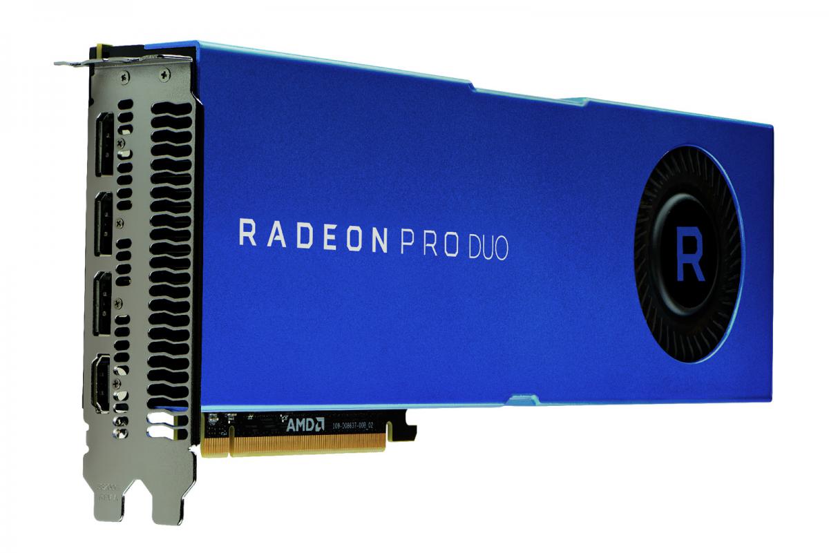 Immagine pubblicata in relazione al seguente contenuto: AMD annuncia la Radeon Pro Duo con 2 GPU Polaris e 32GB di VRAM GDDR5 | Nome immagine: news26223_Radeon-Pro-Dual-GPU-Polaris_3.jpg