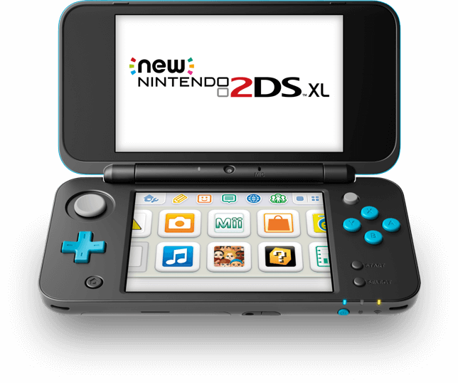 Immagine pubblicata in relazione al seguente contenuto: Nintendo annuncia data di lancio e prezzo della nuova console Nintendo 2DS XL | Nome immagine: news26249_Nintendo-2DS-XL_1.png