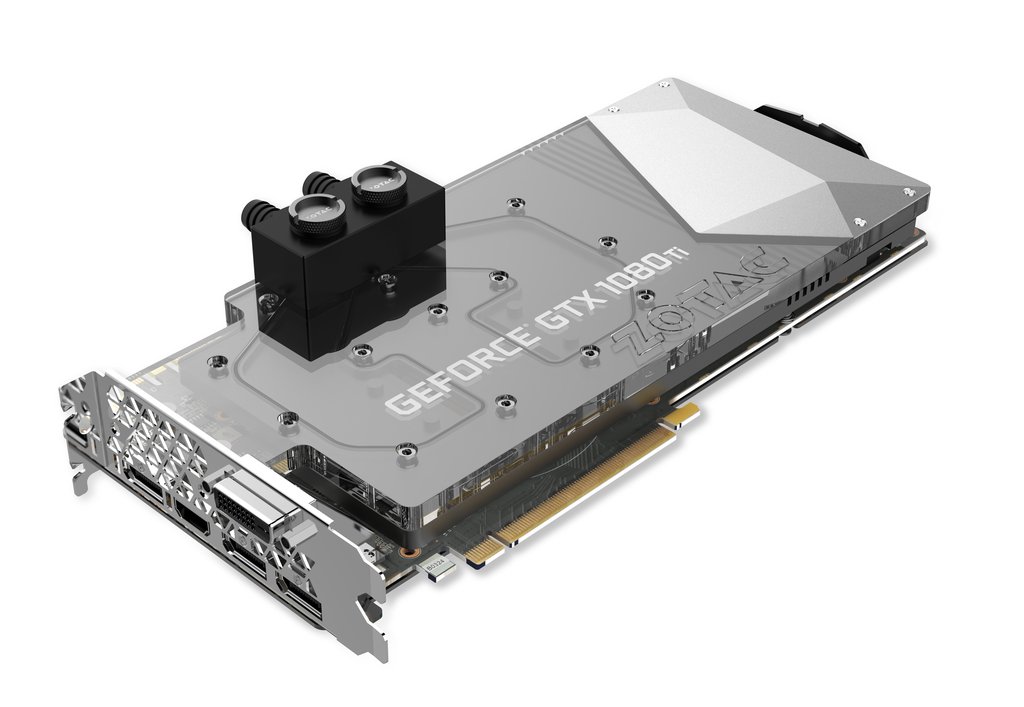 Immagine pubblicata in relazione al seguente contenuto: VRM a 16 + 2 fasi e waterblock per la GeForce GTX 1080 Ti ArcticStorm di Zotac | Nome immagine: news26327_Zotac-GeForce-GTX-1080-Ti-ArcticStorm_1.jpg