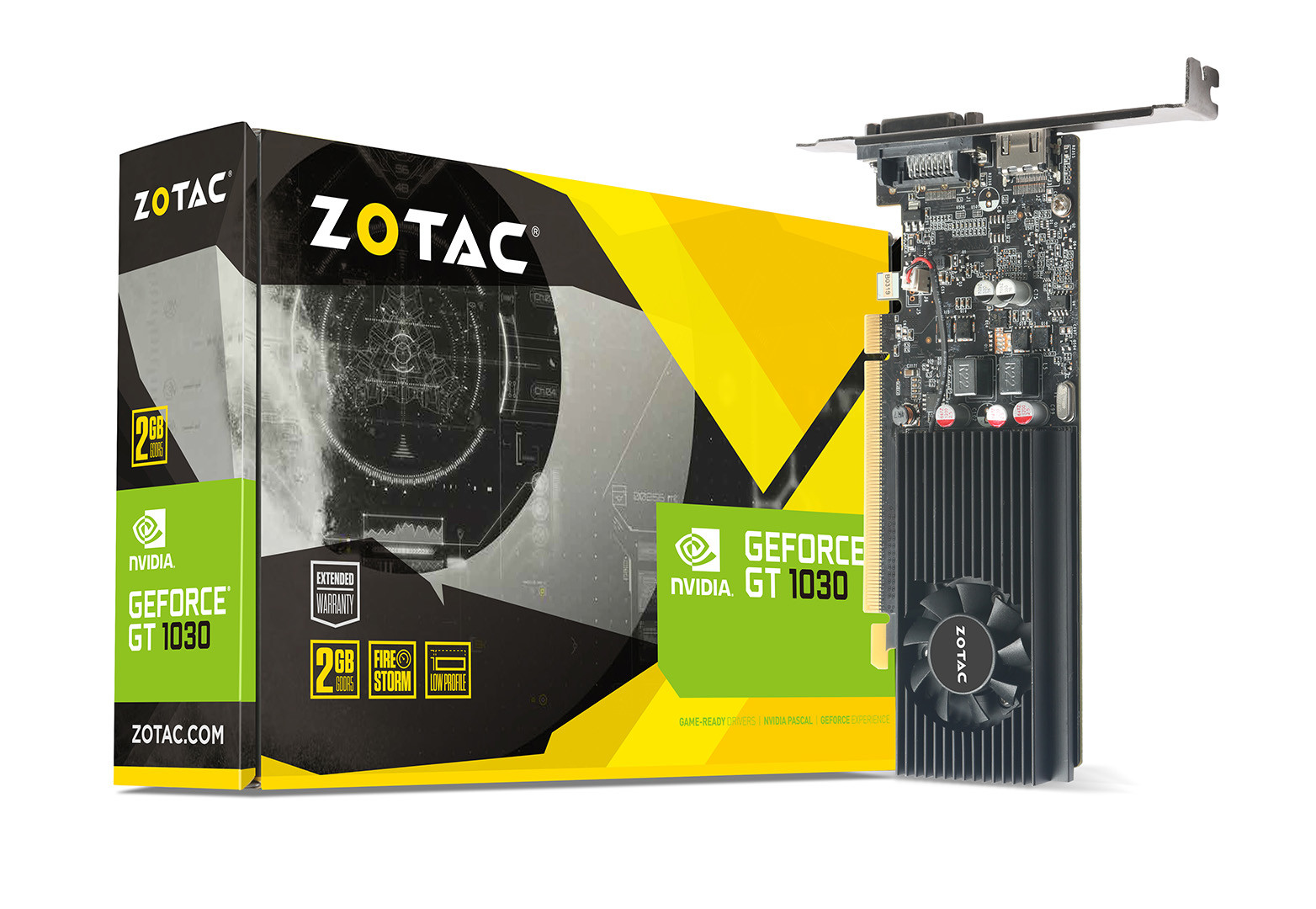 Immagine pubblicata in relazione al seguente contenuto: Zotac introduce la video card low-power e low-profile GeForce GT 1030 | Nome immagine: news26348_Zotac-GeForce-GT-1030_1.jpg
