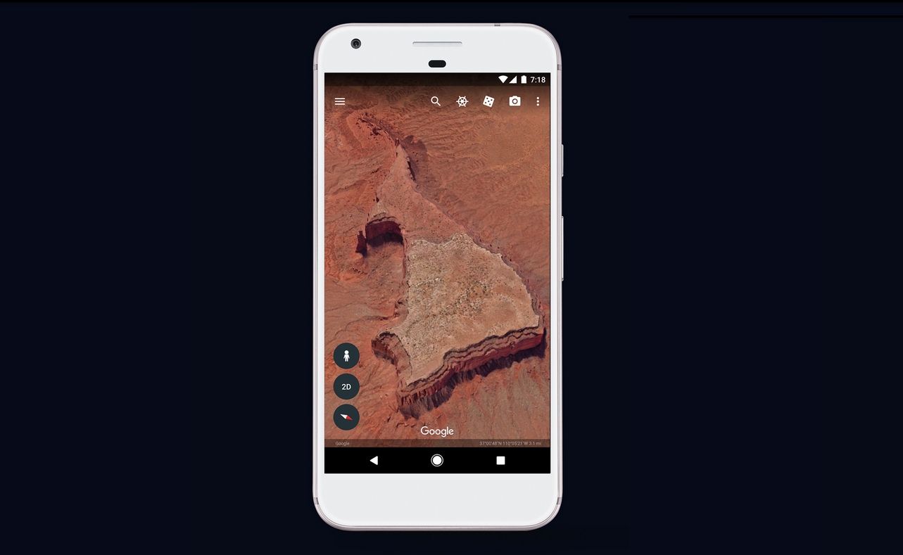 Immagine pubblicata in relazione al seguente contenuto: Google Earth Pro 7.3.0.3827 trasporta il mondo intero nelle tue mani | Nome immagine: news26690_Google-Earth-Pro-Android_1.jpg