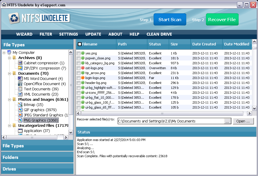 Immagine pubblicata in relazione al seguente contenuto: Recuperare file, foto e video cancellati con NTFS Undelete 3.0.7.612 | Nome immagine: news26722_NTFS-Undelete-Screenshot_1.png