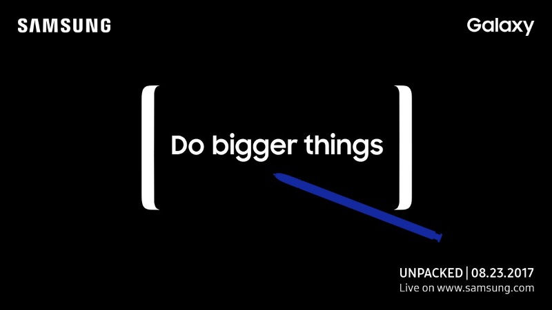 Media asset in full size related to 3dfxzone.it news item entitled as follows: Samsung annuncia la data di lancio dello smartphone high-end Galaxy Note 8 | Image Name: news26730_Samsung-Galaxy-Unpacked-2017_1.jpg