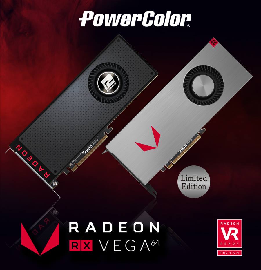 Immagine pubblicata in relazione al seguente contenuto: PowerColor esibisce la gamma completa di video card Radeon RX Vega 64 | Nome immagine: news26773_PowerColor-Radeon-RX-Vega-64_1.jpg