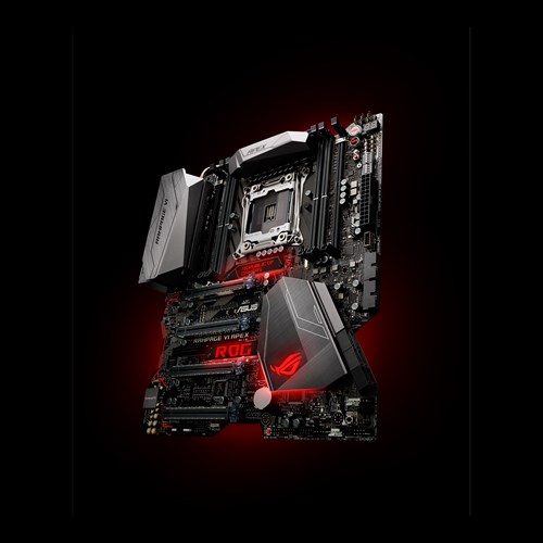 Immagine pubblicata in relazione al seguente contenuto: ASUS annuncia la motherboard ROG Rampage VI Apex X299 per CPU Intel Core X | Nome immagine: news26797_ASUS-ROG-Rampage-VI-Apex-X299_1.png