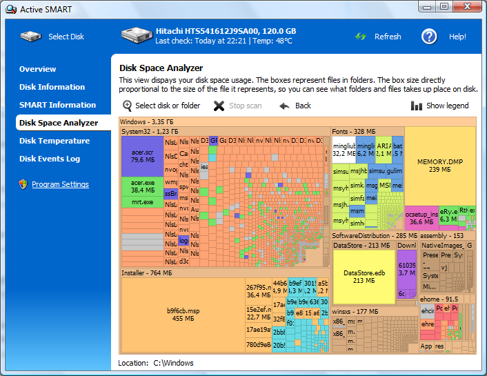 Immagine pubblicata in relazione al seguente contenuto: HDD & SSD - Monitoring & Information Utilities: ActiveSMART 2.9.82.162 | Nome immagine: news26803_ActiveSMART-Screenshot_2.png