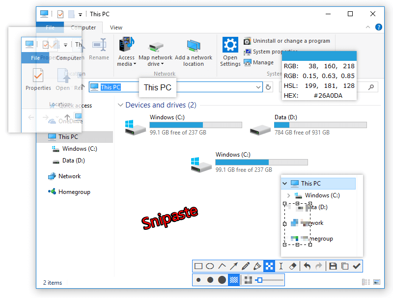 Immagine pubblicata in relazione al seguente contenuto: Snipaste 1.14 consente di catturare ed elaborare gli screenshots, ed  free | Nome immagine: news26804_Snipaste-Screenshot_1.png