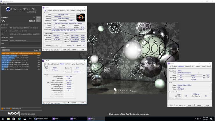 Immagine pubblicata in relazione al seguente contenuto: Overclocking: una CPU AMD Ryzen Threadripper 1950X spinta fino a 4.1GHz | Nome immagine: news26820_AMD-Ryzen-Threadripper-1950X-Overclocking_1.jpg