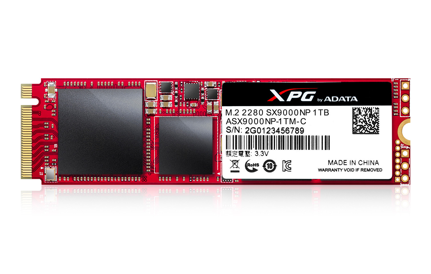 Immagine pubblicata in relazione al seguente contenuto: ADATA annuncia gli SSD NVMe 1.2 XPG SX9000 con interfaccia PCIe 3.0 x4 | Nome immagine: news26857_SSD-ADATA-XPG-SX9000_1.jpg