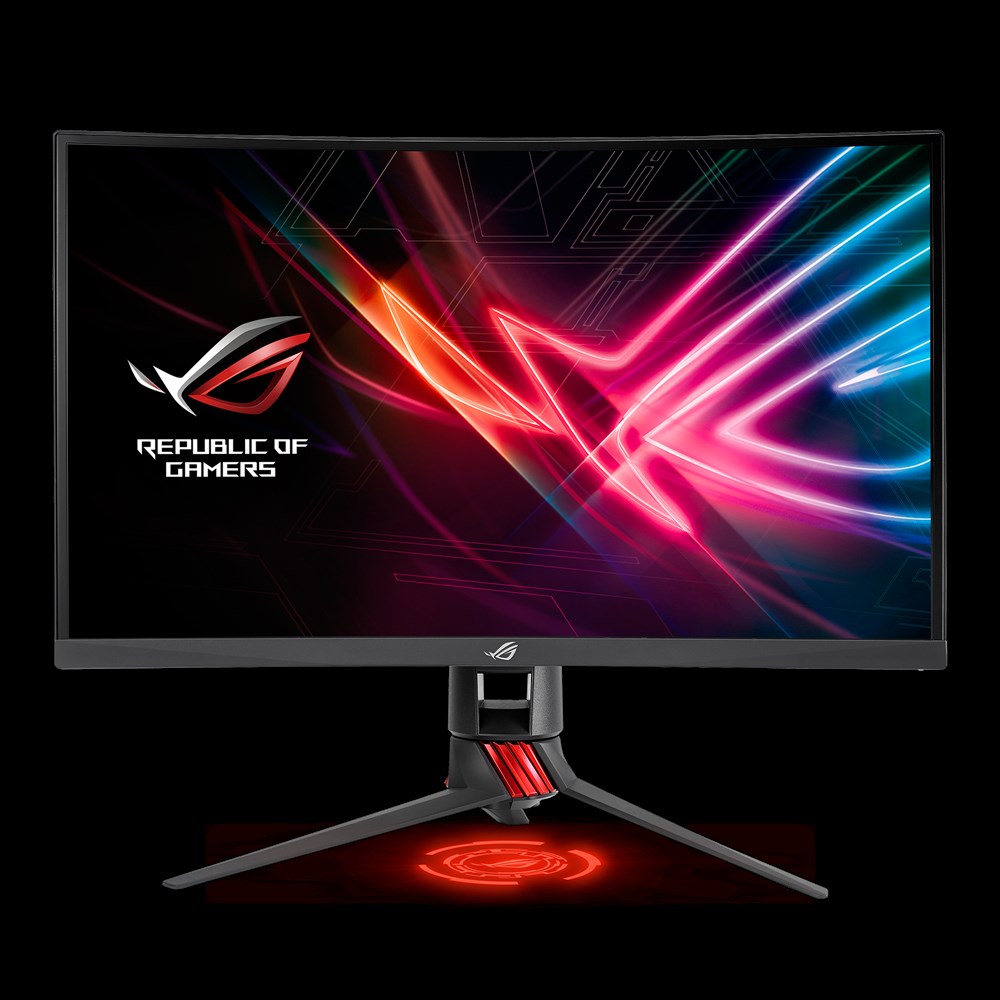 Immagine pubblicata in relazione al seguente contenuto: ASUS introduce il gaming monitor a schermo curvo ROG Strix XG27VQ | Nome immagine: news26880_ROG-STRIX-XG27VQ_1.png