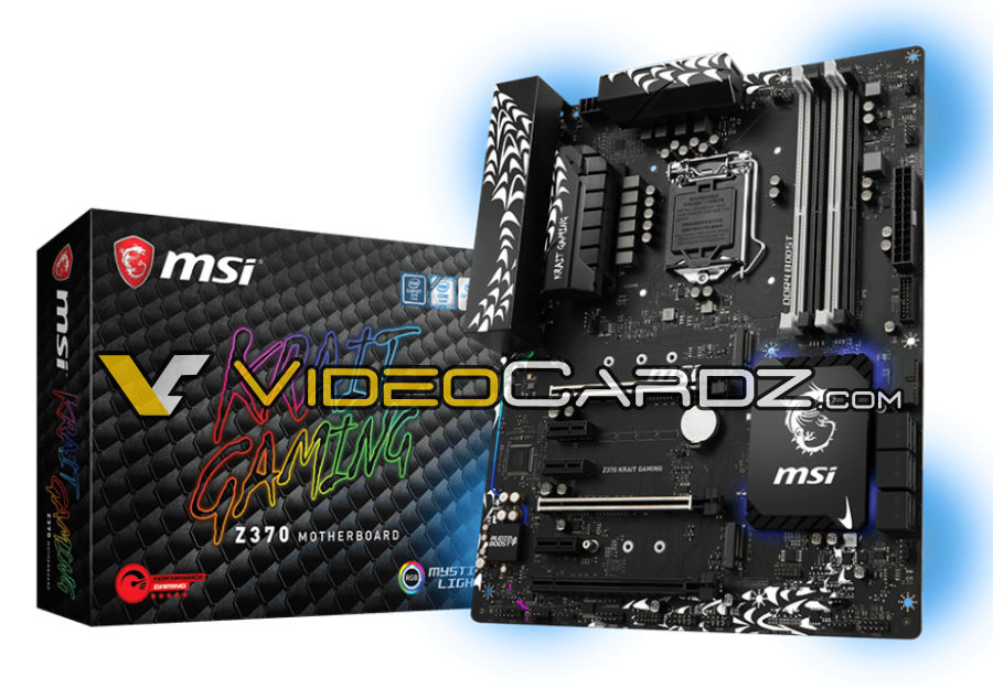 Immagine pubblicata in relazione al seguente contenuto: Foto della motherboard 370 KRAIT GAMING di MSI per CPU Intel Coffee Lake-S | Nome immagine: news27016_MSI-370-KRAIT-GAMING_1.jpg