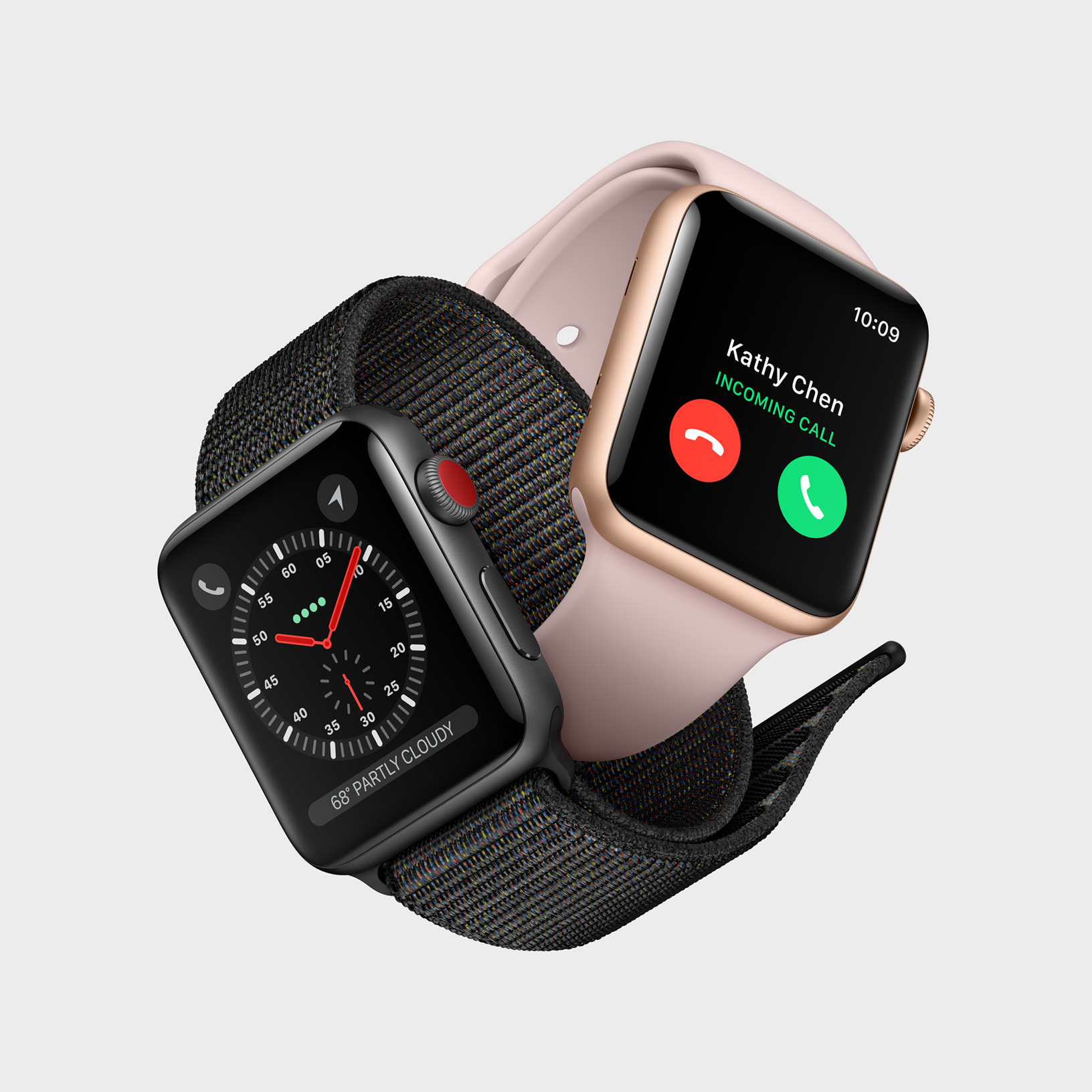 Immagine pubblicata in relazione al seguente contenuto: Apple introduce i Watch Serie 3 con CPU dual-core, connettivit LTE e watchOS 4 | Nome immagine: news27030_Apple-Watch-Serie-3_1.jpg
