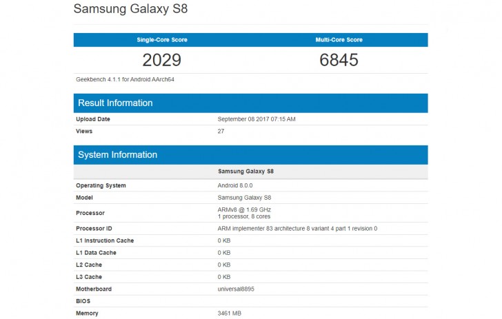 Immagine pubblicata in relazione al seguente contenuto: Un Samsung Galaxy S8 configurato con Android 8 Oreo testato con Geekbench | Nome immagine: news27054_Samsung-Galaxy-S8-Android-8-Oreo_2.jpg