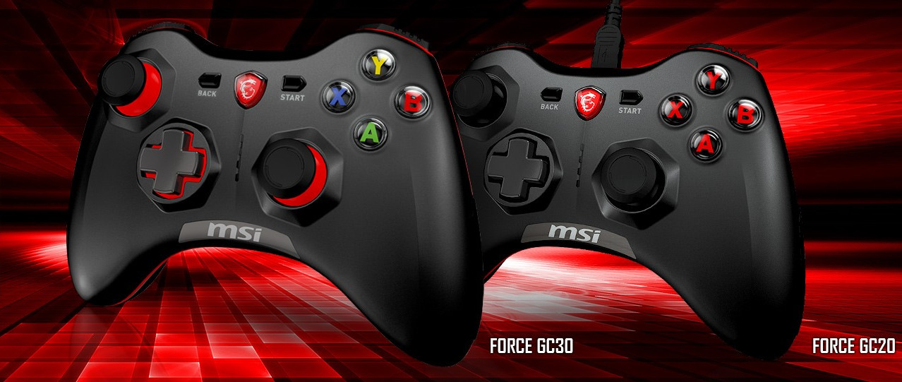 Immagine pubblicata in relazione al seguente contenuto: MSI annuncia i game controller multipiattaforma Force GC30 e Force GC20 | Nome immagine: news27144_MSI-Force-GC30-Force-GC20_1.jpg