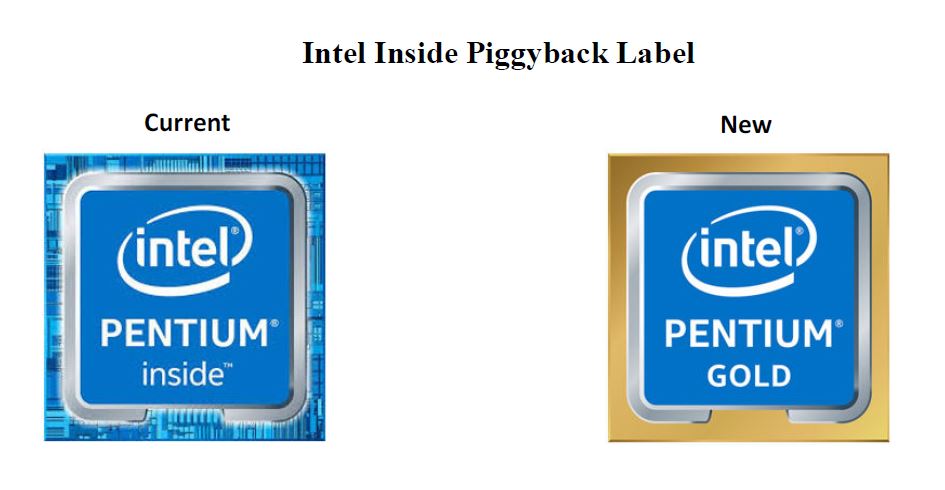 Immagine pubblicata in relazione al seguente contenuto: Intel cambia il nome dei Pentium Kaby Lake che ora si chiamano Pentium Gold | Nome immagine: news27154_Intel-Pentium-Gold_1.jpg