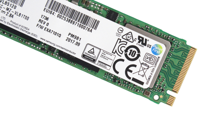 Immagine pubblicata in relazione al seguente contenuto: Uno shop on line svela i drive SSD NVMe M.2 della linea PM981 di Samsung | Nome immagine: news27221_Samsung-SSD-PM981_1.jpg