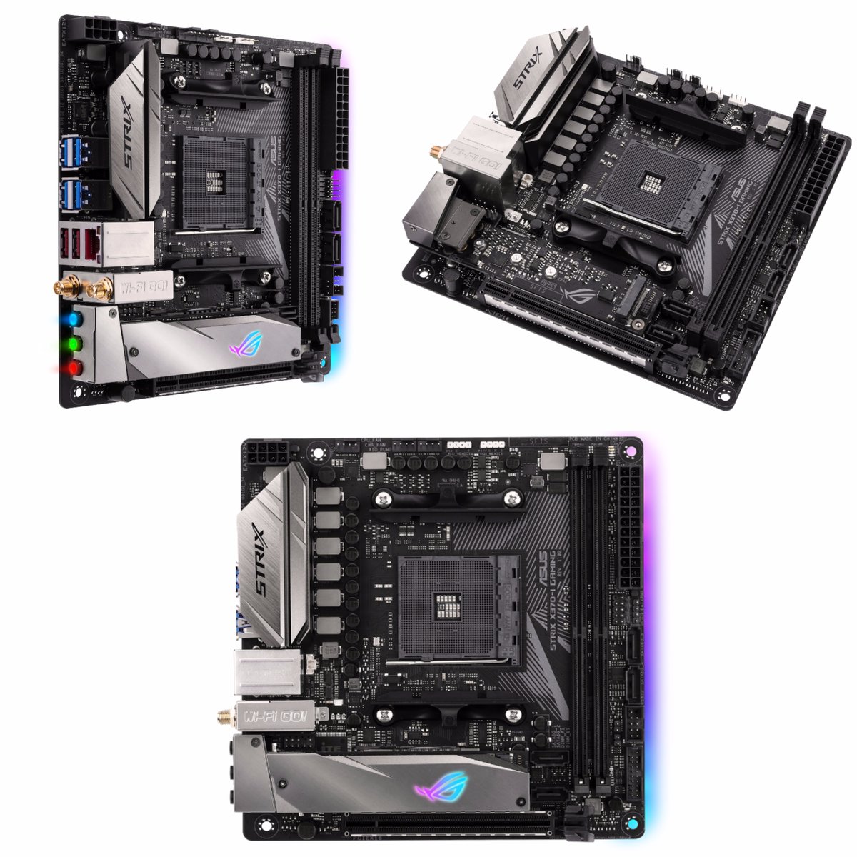 Media asset in full size related to 3dfxzone.it news item entitled as follows: ASUS fornisce una preview della mortherboard STRIX X370-I GAMING per CPU Ryzen | Image Name: news27235_ASUS-STRIX-X370-I-GAMING_1.jpg