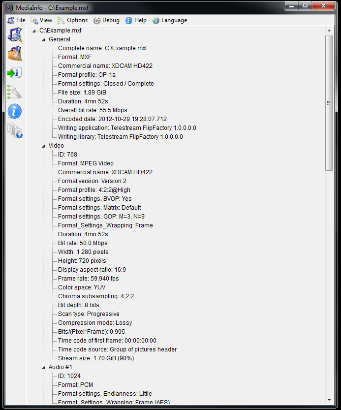 Media asset in full size related to 3dfxzone.it news item entitled as follows: MediaInfo 17.10 visualizza le propriet dei file multimediali audio e video | Image Name: news27316_MediaInfo-Screenshot_2.png