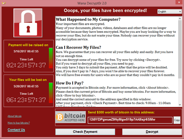 Immagine pubblicata in relazione al seguente contenuto: Secondo gli U.S. ci sarebbe la Corea del Nord dietro il cyberattacco WannaCry | Nome immagine: news27550_Ransomware-WannaCry_1.png