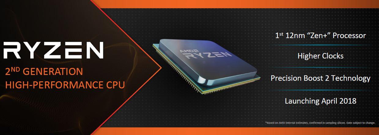 Immagine pubblicata in relazione al seguente contenuto: AMD lancer i processori per desktop Ryzen di seconda generazione in aprile | Nome immagine: news27661_AMD-2nd-generation-Ryzen-desktop-CPU_1.jpg