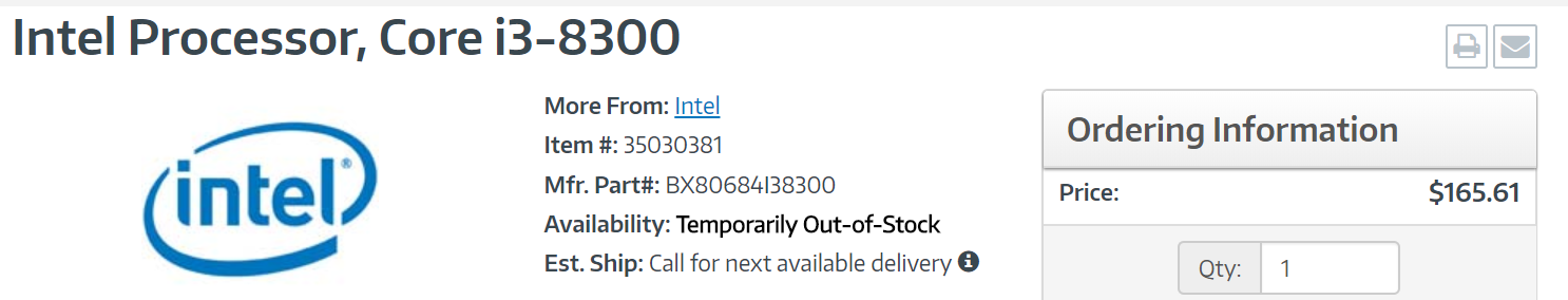 Immagine pubblicata in relazione al seguente contenuto: Prezzi, specifiche e data di lancio delle CPU Core i3-8300, i5-8500 e i5-8600 | Nome immagine: news27728_Intel-Coffee-Lake-Febbraio-2018_4.png