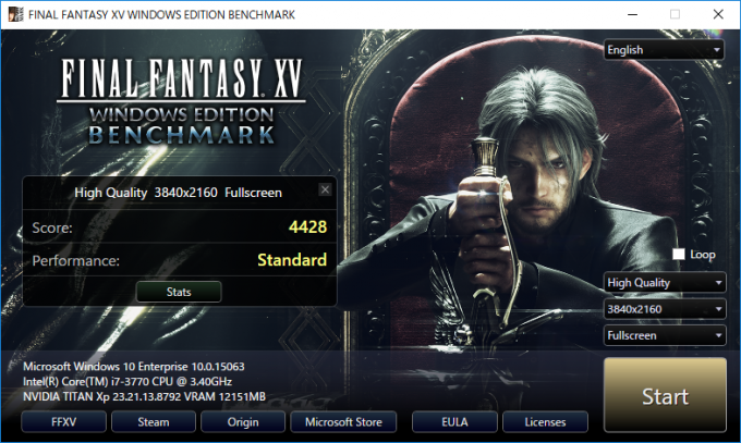 Immagine pubblicata in relazione al seguente contenuto: Square Enix pubblica Final Fantasy XV Windows Edition Benchmark Tool | Nome immagine: news27811_Final-Fantasy-XV-Benchmark-Tool_3.png