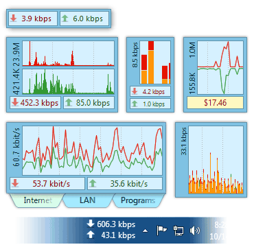 Immagine pubblicata in relazione al seguente contenuto: DU Meter 7.30 misura la banda della connessione di rete in tempo reale | Nome immagine: news27854_DU-Meter-Screenshot_1.png