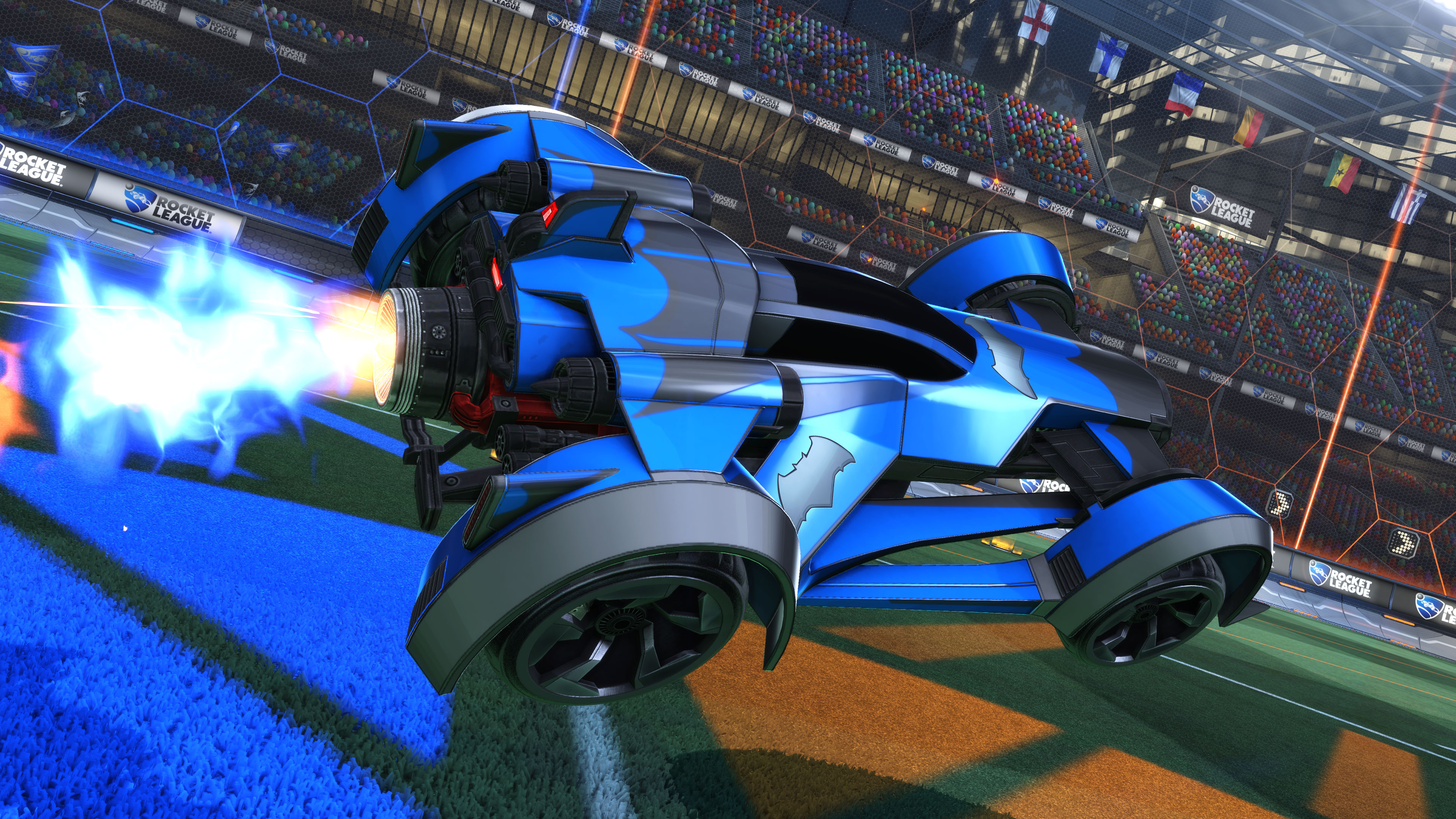 Immagine pubblicata in relazione al seguente contenuto: Data di lancio, screenshots e prezzo del DLC DC Super Heroes di Rocket League | Nome immagine: news27917_DC-Super-Heroes-Rocket-League-Screenshot_2.jpg