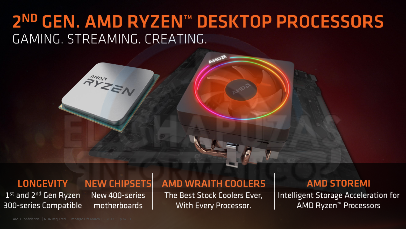 Immagine pubblicata in relazione al seguente contenuto: Slide leaked rivelano le specifiche dei nuovi processori Ryzen 2000 di AMD | Nome immagine: news27972_AMD-Ryzen-2000-CPU-Series_1.png