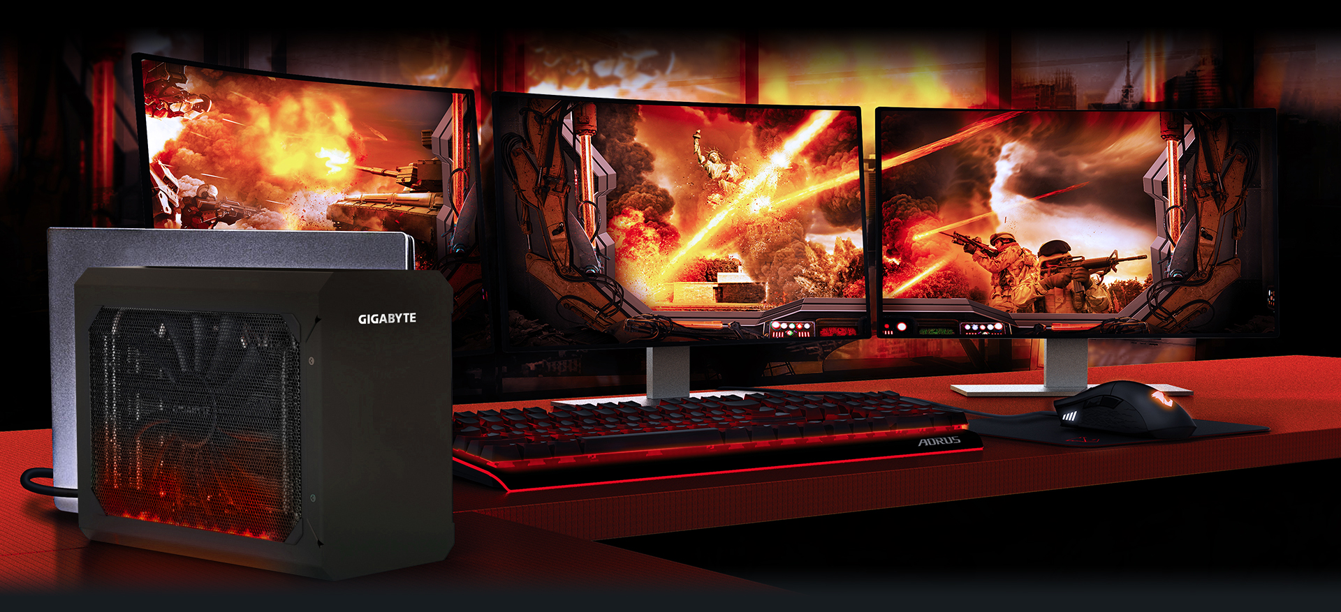 Immagine pubblicata in relazione al seguente contenuto: GIGABYTE introduce la scheda video esterna Radeon RX 580 Gaming Box | Nome immagine: news28031_GIGABYTE-Radeon-RX-580-Gaming-Box_1.jpg