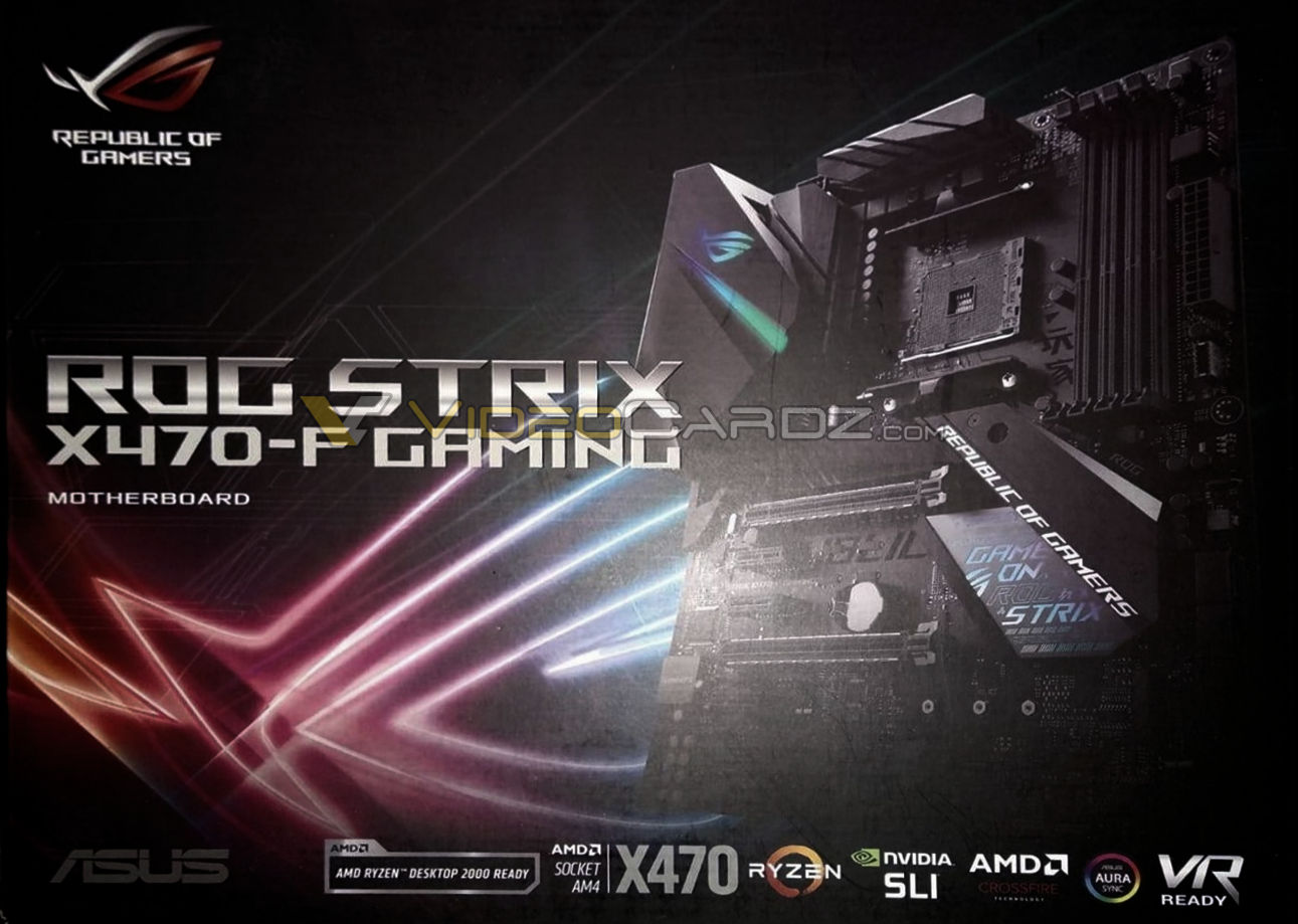 Immagine pubblicata in relazione al seguente contenuto: Foto della motherboard ASUS STRIX X470-F per processori AMD Ryzen 2000 | Nome immagine: news28068_ASUS-STRIX-X470-F_1.jpg