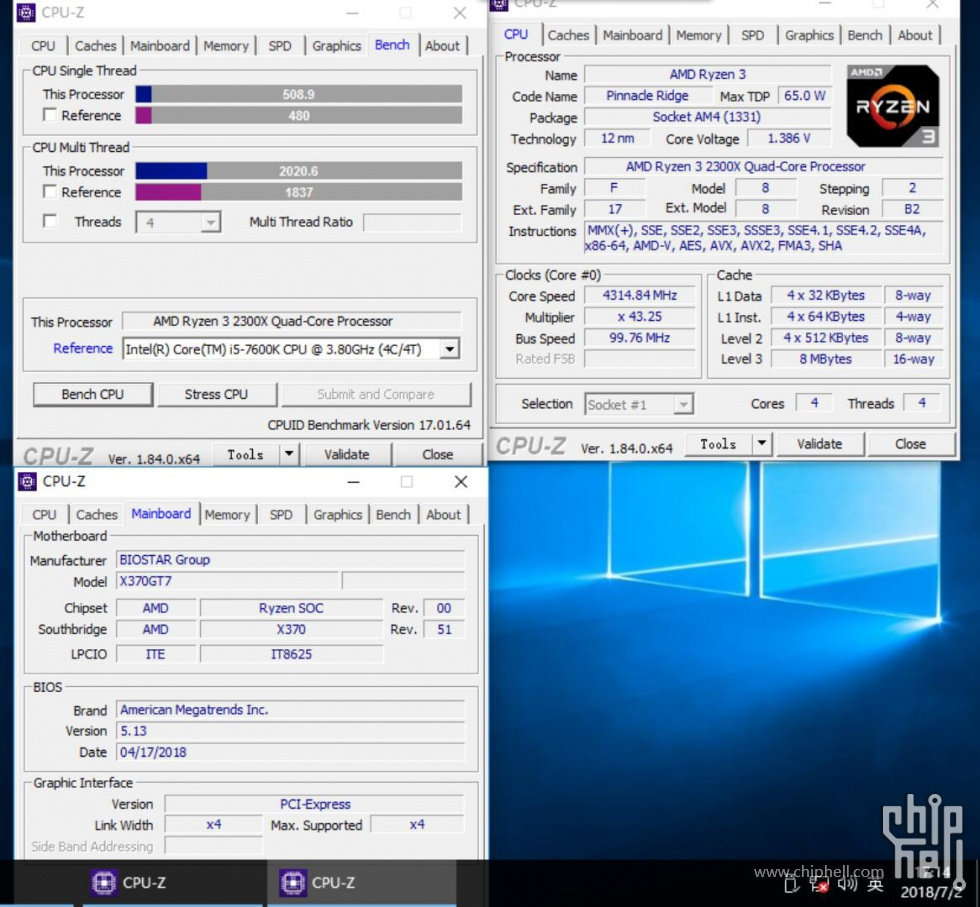 Immagine pubblicata in relazione al seguente contenuto: Primi benchmark leaked del processore Zen+ quad-core Ryzen 3 2300X di AMD | Nome immagine: news28407_AMD-Ryzen-3-2300X-Benchmark_2.jpg